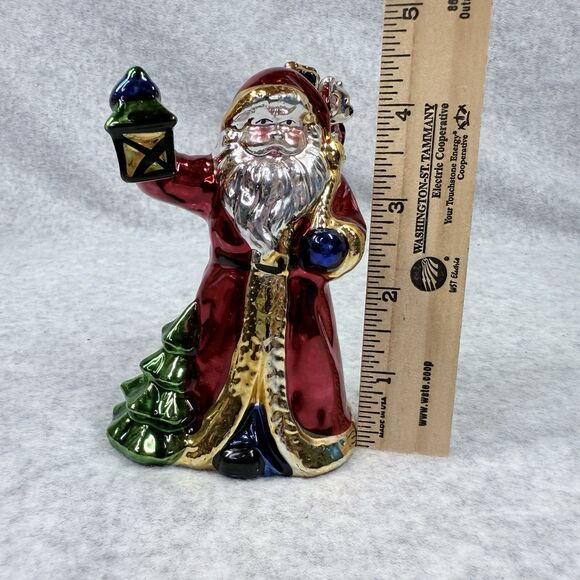 Christmas Fantasy Santa Collection Mercury Glass Santa Collectible Gift Figurine - Picture 8 of 8